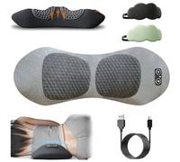 Theraback - Theraback 3 in 1 Back Therapy, Memory Foam Back Massager with Warming, Whisper Quiet Operation, Ergonomic Design, Easy Stress Relief, 3 in 1 at Home Therapy (Light Gray)