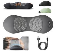 Theraback - Theraback 3 in 1 Back Therapy, Memory Foam Back Massager with Warming, Whisper Quiet Operation, Ergonomic Design, Easy Stress Relief, 3 in 1 at Home Therapy (Gray)