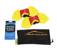 TheraBand Aquafins Aquatic Exercise Kit For Water Resistance Training for Upper/Lower Body, Pool Physical Therapy, Water Aerobics Equipment, 2 Fins, Mesh Bag, and Quick Start Exercise Instructions