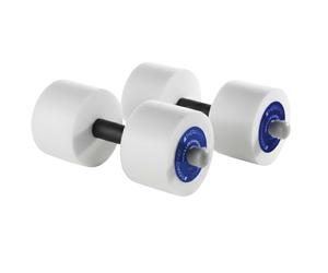 TheraBand Aquatic Hand Bar Dumbbell Weight with Padded Grip, Pair of 2 Foam Weights for Water Aerobics Workouts, Pool Therapy, Fitness, Pool Exercise Equipment, Aqua Training, Blue, Heavy, Advanced