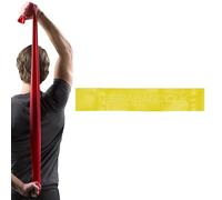TheraBand CLX Latex-Free Resistance Band, 11 Loops for Pilates, Home Gym, Professional Physical Therapy & Fitness Equipment, 2.5 Metre, Yellow, Light