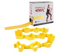 THERABAND CLX Latex-Free Resistance Band, 110 Loops for Pilates, Home Gym, Professional Physical Therapy & Fitness Equipment, 22 Metre, Yellow, Light