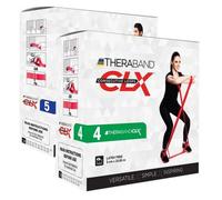 TheraBand CLX Latex-Free Resistance Band, 110 Loops for Pilates, Home Gym, Professional Physical Therapy & Fitness Equipment, 22 Metre, Blue, Extra Heavy