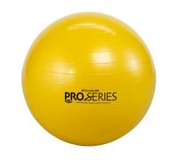 TheraBand Exercise Ball, Professional Series Stability Ball with 45 cm Diameter for Athletes 4'7" to 5'0" Tall, Slow Deflate Fitness Ball for Improved Posture, Balance, Yoga, Pilates, Core, Yellow