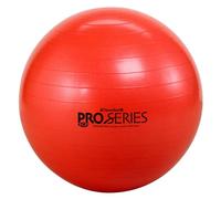 TheraBand Exercise Ball, Professional Series Stability Ball with 55 cm Diameter for Athletes 5'1" to 5'6" Tall, Slow Deflate Fitness Ball for Improved Posture, Balance, Yoga, Pilates, Core, Red