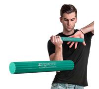 TheraBand FlexBar, Tennis Elbow Therapy Bar, Relieve Tendonitis Pain & Improve Grip Strength, Resistance Bar for Golfers Elbow & Tendinitis, Green, Medium, Intermediate