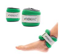 Theraband Green 3 Pound Set Neoprene Comfort Fit Ankle & Wrist Weight Set, Adjustable Wrist and Ankle Weights for Home Workout, Strength Training & Toning Workouts, Walking, Balance Training