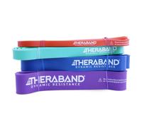 THERABAND High Resistance Bands Set of 4 Elastic Super Bands for Improving Flexibility Injury Rehab & Full Body Workouts Heavy Duty Stretch Bands