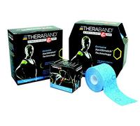 THERABAND Kinesiology Tape, Waterproof Physio Tape for Pain Relief, Muscle & Joint Support, Standard Roll, 5.1cm x 31.5m Standard Roll, Black