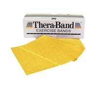 THERABAND Latex Resistance Band for Pilates, Home Gym, Rehab, Professional Physical Therapy & Fitness Equipment, 6 Yard Dispenser Box, Extra Thin Tan