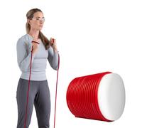 THERABAND Latex Resistance Tubing Red Medium Level 2 25 ft Roll Professional Grade for Upper and Lower Body Workouts Cut-to-Length Color-Coded