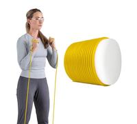 TheraBand Professional Latex Resistance Tubing For Upper Body, Lower Body, and Core Exercise, Physical Therapy, Lower Pilates, At-Home Workouts, and Rehab, 25 Foot, Yellow, Thin, Beginner Level 2