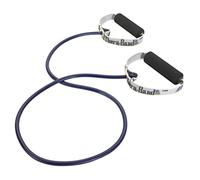 Theraband Professional Latex Resistance Tubing with Handles For Physical Therapy, Lower Pilates, At-Home Workouts, and Rehab, Soft Handles, 48 Inch, Blue, Extra Heavy, Intermediate Level 2