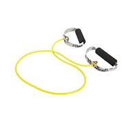 THERABAND Professional Latex Resistance Tubing with Soft Handles for Exercise, Physical Therapy, Lower Pilates, At-Home Workouts, and Rehab, Yellow