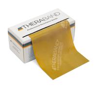 TheraBand Resistance Band Latex Roll - Stretch Bands for Exercise & Professional Physio, Exercise Band for Rehab, Pilates, Training & Mobility Recovery - 6 Yard Roll, (Max, Level 7) - Gold