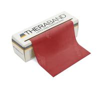 THERABAND Resistance Band Latex Roll - Stretch Bands for Exercise & Professional Physio, Exercise Band for Rehab, Pilates, Training & Mobility Recovery - 6 Yard Roll, (Medium, Level 2) - Red