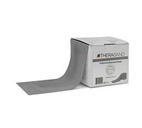 THERABAND Resistance Band Latex Roll - Stretch Bands for Exercise & Professional Physio, Exercise Band for Rehab, Pilates, Training & Mobility Recovery - 50 Yard Roll, (Super Heavy, Level 6) - Silver