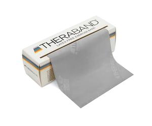 TheraBand Resistance Band Latex Roll - Stretch Bands for Exercise & Professional Physio, Exercise Band for Rehab, Pilates, Training & Mobility Recovery - 6 Yard Roll, (Super Heavy, Level 6) - Silver