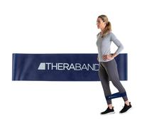 TheraBand Resistance Band Loop, Professional Latex Mini Band for Lower Pilates, Crossfit, Yoga, Stretching, Physical Therapy, Strength Training no Weights, 12 Inch, Blue, Extra Heavy, Advanced Level 1