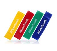 THERABAND Resistance Band Loop Set Pack of 4 12 Inch Band Loop Kit for Legs & Butt Workouts Beginner to Advanced Levels for Exercise Rehab Physic