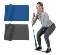 Theraband Resistance Band Set, Professional Latex Elastic Bands for Upper & Lower Body & Core Exercise, Physical Therapy, Lower Pilates, At-Home Workouts, and Rehab, 5 Foot, Blue & Black, Advanced