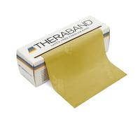 TheraBand Resistance Band Latex Roll - Stretch Bands for Exercise & Professional Physio, Exercise Band for Rehab, Pilates, Training & Mobility Recovery - 6 Yard Roll, (Thin, Level 1) - Yellow
