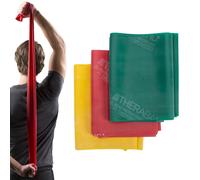 THERABAND Resistance Bands Set - Stretch Bands for Exercise, Therapy & Strength Training - Latex Free Exercise Band for Men & Women - Resistance