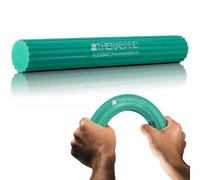 THERABAND Resistance FlexBar for Men and Women, Strength, Grip and Elbow Training and Pain Relief, Home Gym Equipment, Intermedium Level, Green,