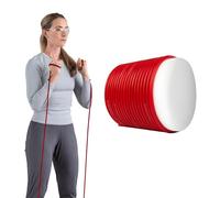 TheraBand Resistance Tubes, Professional Latex Elastic Tubing for Full Body, Core Exercise, Physical Therapy, Pilates, at-Home Workouts, & Rehab, 25 ft., Red, Medium, Beginner Level 3