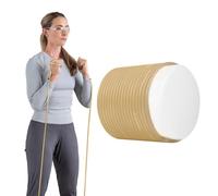 TheraBand Resistance Tubes, Professional Latex Elastic Tubing For Full Body, Core Exercise, Physical Therapy, Pilates, At-Home Workouts, & Rehab, 100 ft., Tan, Extra Thin, Beginner Level 1