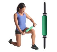 TheraBand Roller Massager+, Portable Muscle Rolling Stick with Retractable Handles for Self-Myofascial Release, Deep Tissue & Trigger Point Massage, Gifts for Runners, Athletes, Crossfit