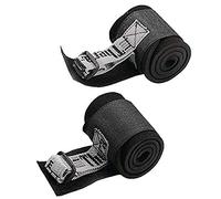 TheraBand - TB-22140 Extremity Straps with Cuff Wraps Pair, Accessories for Elastic Resistance Workout Bands & Tubes, Exercise Equipment for Home Gym Workout, Upper & Lower Body Exercise, Better Grip, Arthritis black