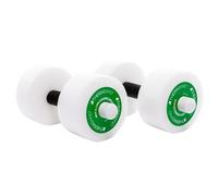 Theraband Water Weights, Aquatic Dumbbells for Pool Fitness, 2 Foam Weights with Padded Grip for Water Aerobics, Therapy, Workouts, Pool Exercise Equipment, Aqua Training, Green, Medium, Intermediate