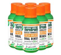 TheraBreath Fresh Breath Dentist Formulated Oral Rinse Mild Mint 3 Fl Oz (Pack of 6)