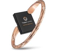 TheraCopper Copper Bracelet for Men & Women - 100% Pure Copper Bracelets - Raw, Solid & Uncoated Authentic Handmade Tibetan Bracelet Cuff Bangles, Adjustable, Copper, no gemstone