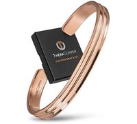 TheraCopper Copper Bracelet for Men & Women - 100% Pure Copper Bracelets - Raw, Solid & Uncoated Authentic Handmade Tibetan Bracelet Cuff Bangles, Adjustable, Copper, no gemstone