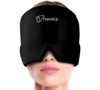TheraICE Migraine Relief Cap, Soothing Headache Hat Ice Pack Mask, Face Cold Compress Cooling Gel Head Wrap Products for Tension, Stress & Hangover