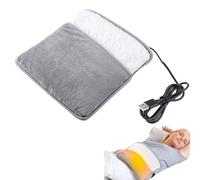 Therapeutic Heated Slipper - Quick Warming Mat, Adjustable Temperature Controller, Automatic Shut-Off Safety, Ultra Soft Flannel Cover | Dorm for Playing