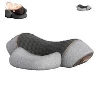 Therapillow Traction Massager, Callixe Thera Pillow Massage Neck Hump, Callixe Thera Pillows, The 3-in-1 Neck Massager Pillow with Heating and Traction Function, for Necks Back Shoulder (Gray)