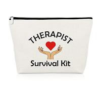 Therapist Gifts for Women Makeup Bag Physical Therapist Appreciation Gifts for Friend Thank You Gifts for Speech Therapist Cosmetic Bag Therapist Graduation Gift Christmas Birthday Gift Cosmetic Pouch