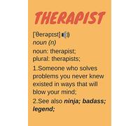 Therapist Gifts: Lined Notebook Journal Paper Blank, an Appreciation Gift for Therapist to Write in (Volume 7)