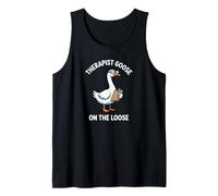 Therapist Goose On The Loose Counselor Mental Therapy Health Tank Top
