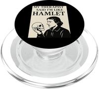 Therapist Hamlet Skull Shakespeare Tragedy Play Humorous PopSockets PopGrip for MagSafe