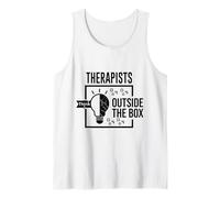 Therapist Helping Minds Heal Creative Thinkers Listen Guide Tank Top