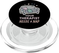 Therapist Humor Burnout Counselor Mental Health Meme Gift PopSockets PopGrip for MagSafe