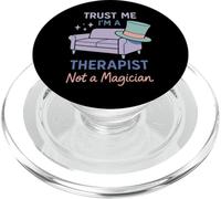 Therapist Humor Burnout Counselor Mental Health Meme Gift PopSockets PopGrip for MagSafe