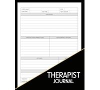 Therapist Journal: Workbook that helps you plan for & track your session Notes | Progress Tracker for Counselors | Psychologists | and Mental Health ... Plans & Comments 8.5 x 11 Inches | 120 Pages