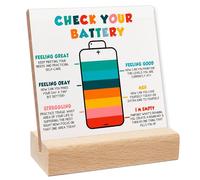 Therapist Office Must Have, Recovery Self Care Encourage Psychology Gifts, Mental Health Decorations for Corner Classroom Counseling Office, Book Center Calming Corner Playroom Decor Wooden