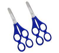 Therapist Scissors, Double Hole Training Scissors, Children's Learning Scissors, Length Helper Scissors Mother & Child Training Scissors Children's Craft Scissors Dual Control Scissors Kids, 2 Pieces