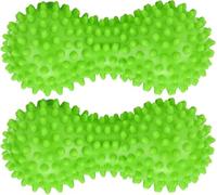 Therapist's Choice® Pack of 2 Soft Spiky Massage Peanut Balls, Stress Reflexology, Porcupine Sensory Peanut Ball Set